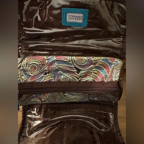 Nwt- Stephanie Johnson-  Faux Fur Cosmetic Bag - Picture 6 of 7